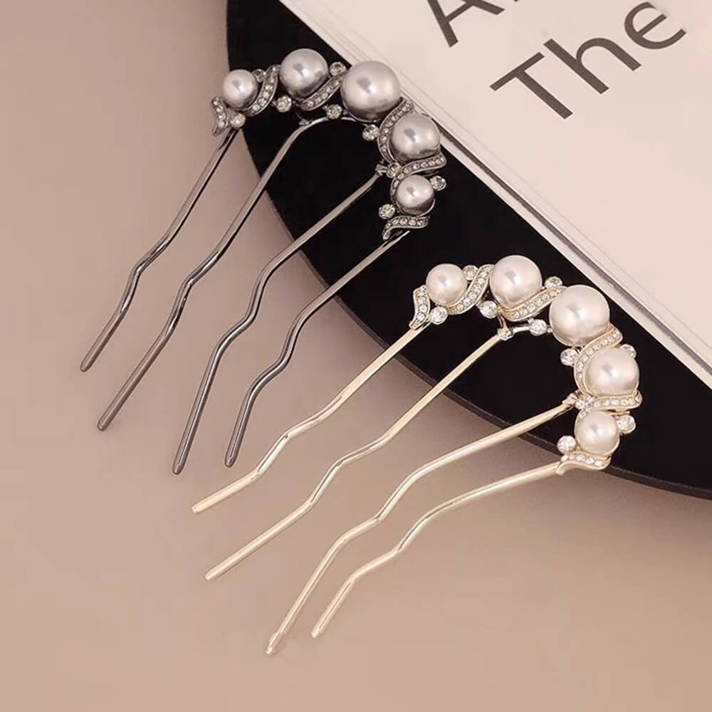 Mother’s Day Gift Ideas Stylish Hair Accessories Pearl Metal Hair Pins for Trendy Moms