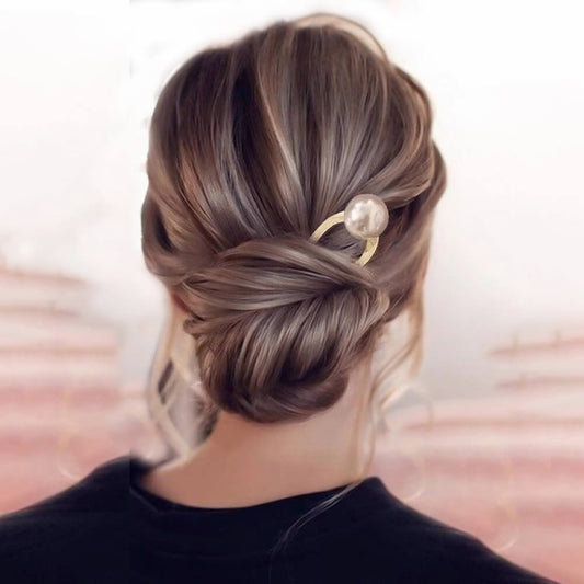 Elegant Hair Accessories Trendy Pearl Metal Hair Pins for Daily Combinations