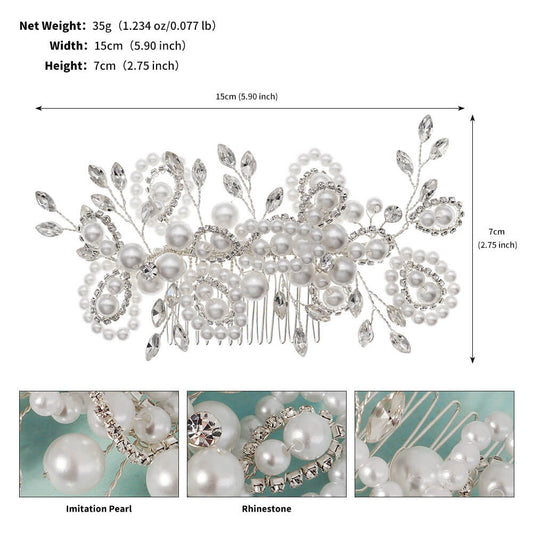 Decorative Hair Comb Trendy Handmade Hair Accessories Wedding Hairpins