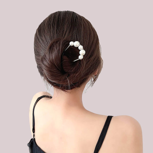 Trendy Hair Accessories Decorative Metal Pearl Hair Pins